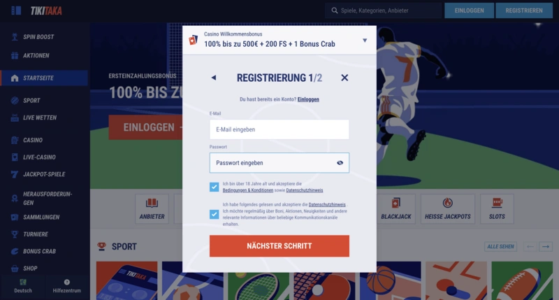 TikiTaka Login